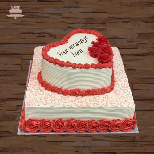 H7 - Two tier red heart