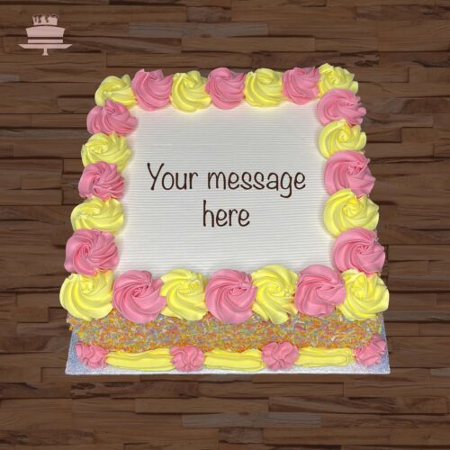 S28 - Pink & Yellow piping